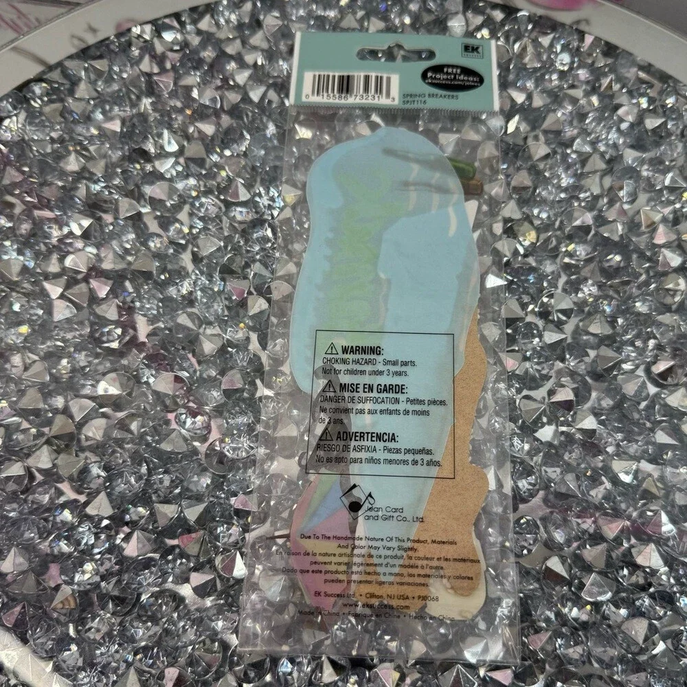 Spring Breakers Decorative Sticker sand, multicolour vintage Y2K scrapbook
